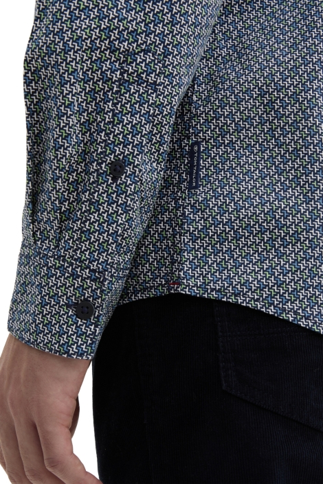 Tom Tailor fitted printed stretch shirt